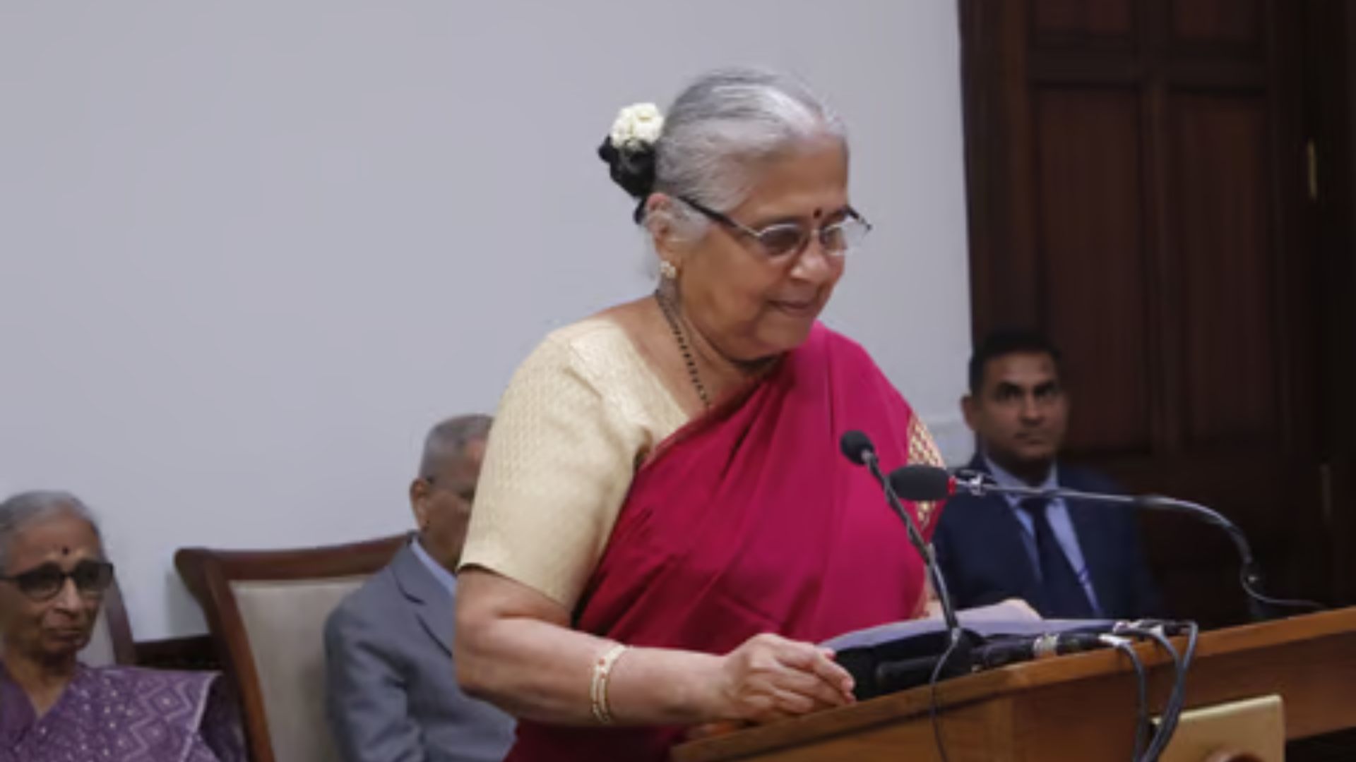 Sudha Murty Sworn in as Rajya Sabha Member