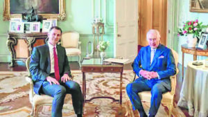 King Charles holds pre-budget meeting with Chancellor Jeremy Hunt