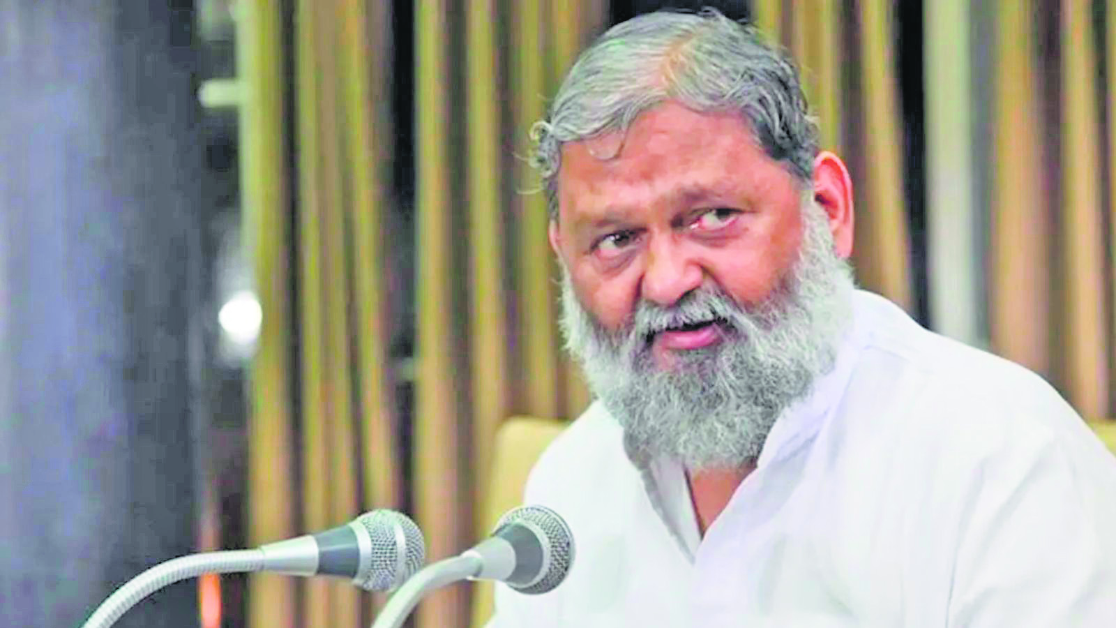 Anil Vij refrained himself Ambalal LS polls meeting