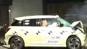 Maruti hatchback earns 4-star safety rating in Japan’s NCAP test.