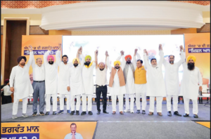 MANN INTRODUCES AAP’s 13 Lok Sabha candidates to the people of Punjab