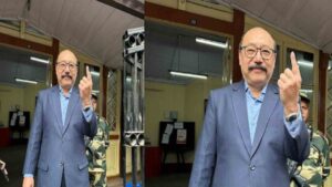 Lok Sabha Elections 2024: Harsh Vardhan Shringla Casts Votes in Darjeeling