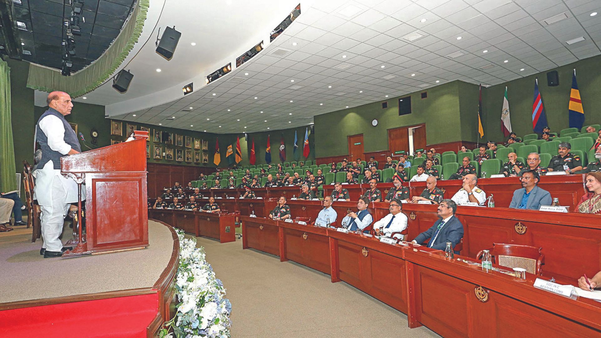 RAJNATH SINGH PRAISES ARMY’S RESPONSE TO BORDER TERRORISM ON WESTERN FRONTIER