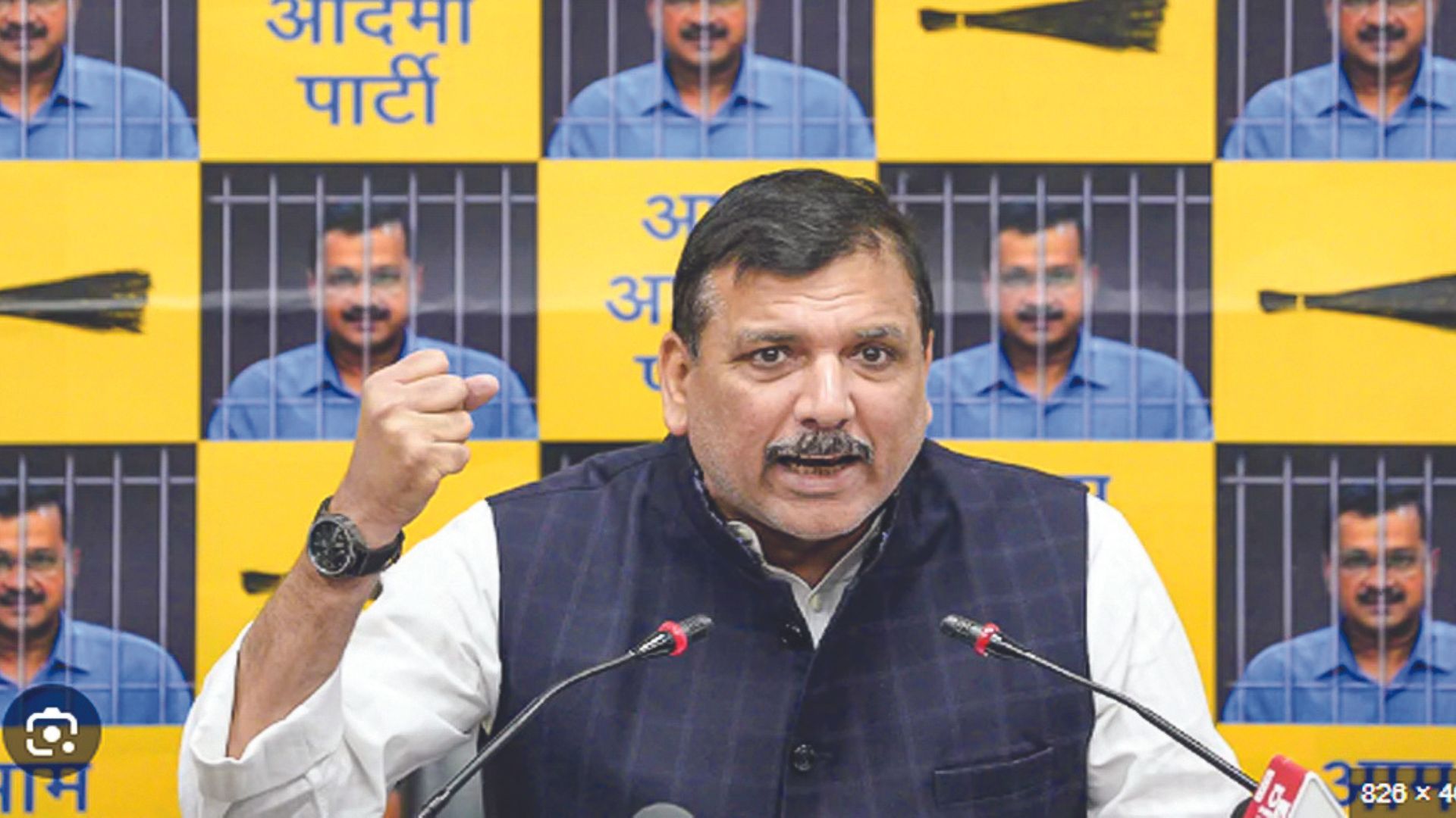 Sanjay Singh leads electioneering in Punjab amid Kejriwal’s absence