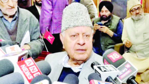 Farooq Abdullah warns against religious divides, advocates unity at Rajouri rally