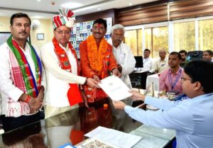 BJP’s Sanjay Seth Officially Files Nomination for Ranchi Lok Sabha Seat