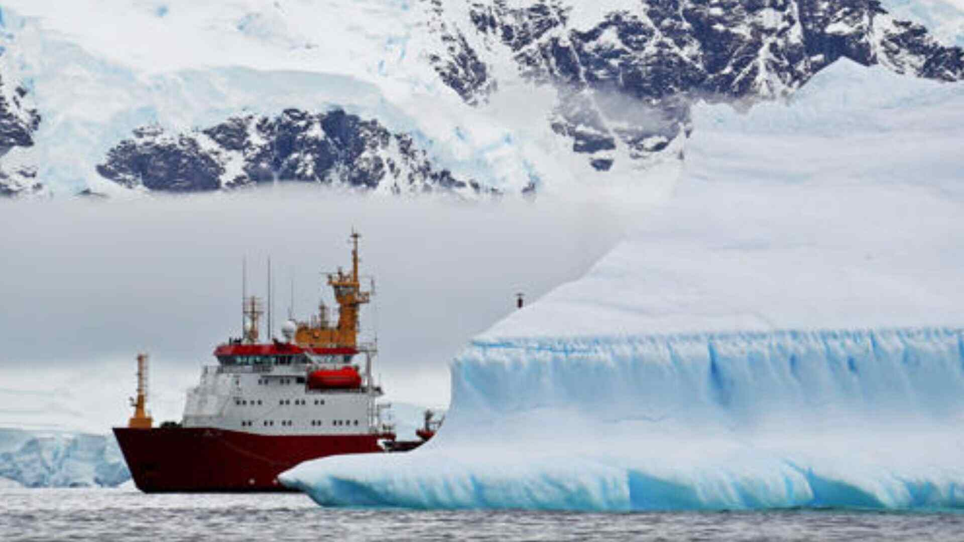 Ship In Antarctica