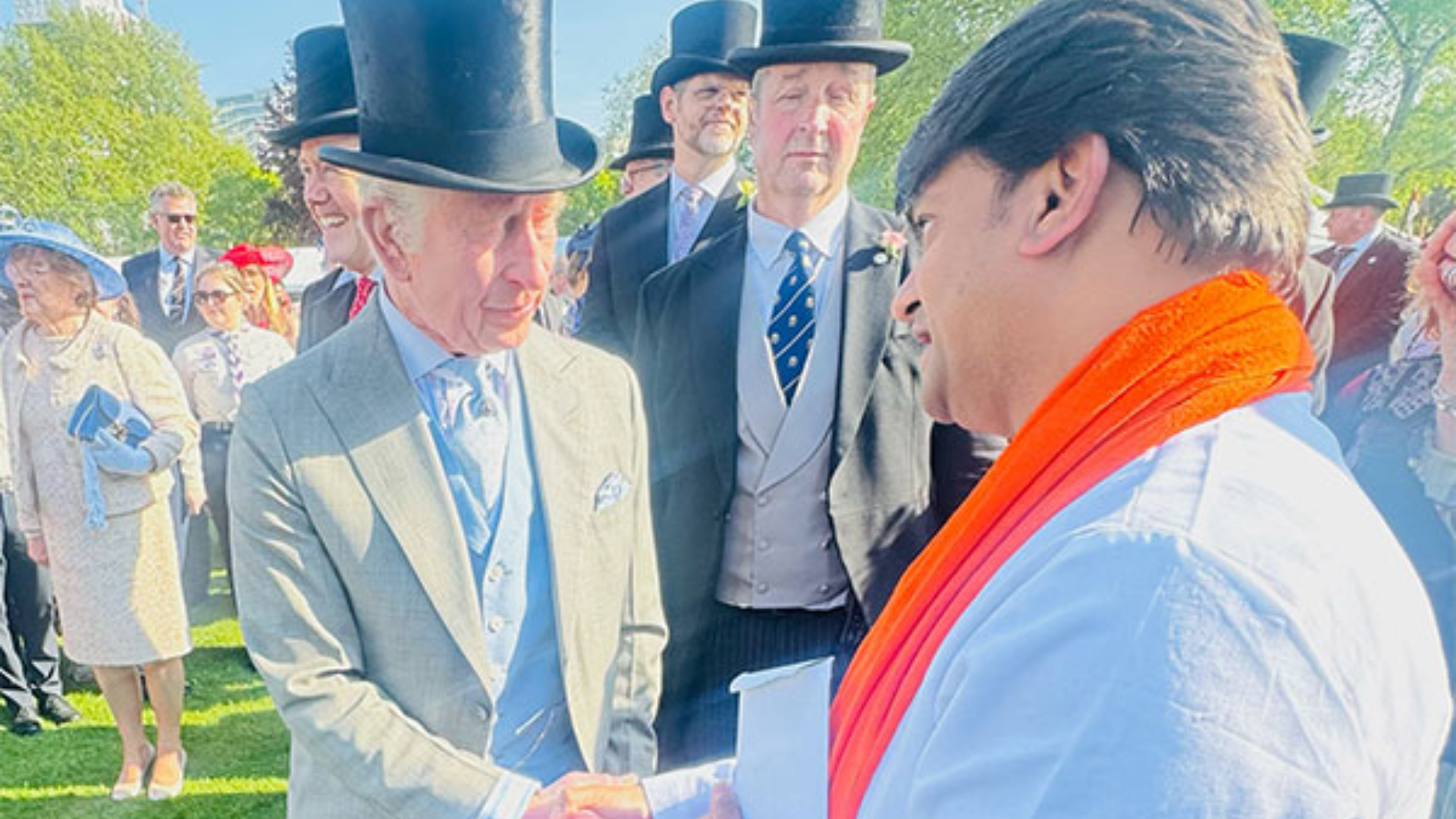 Buckingham Palace’s Garden Party Welcomes Spiritual Leader HH Shri Rajrajeshwar Guruji