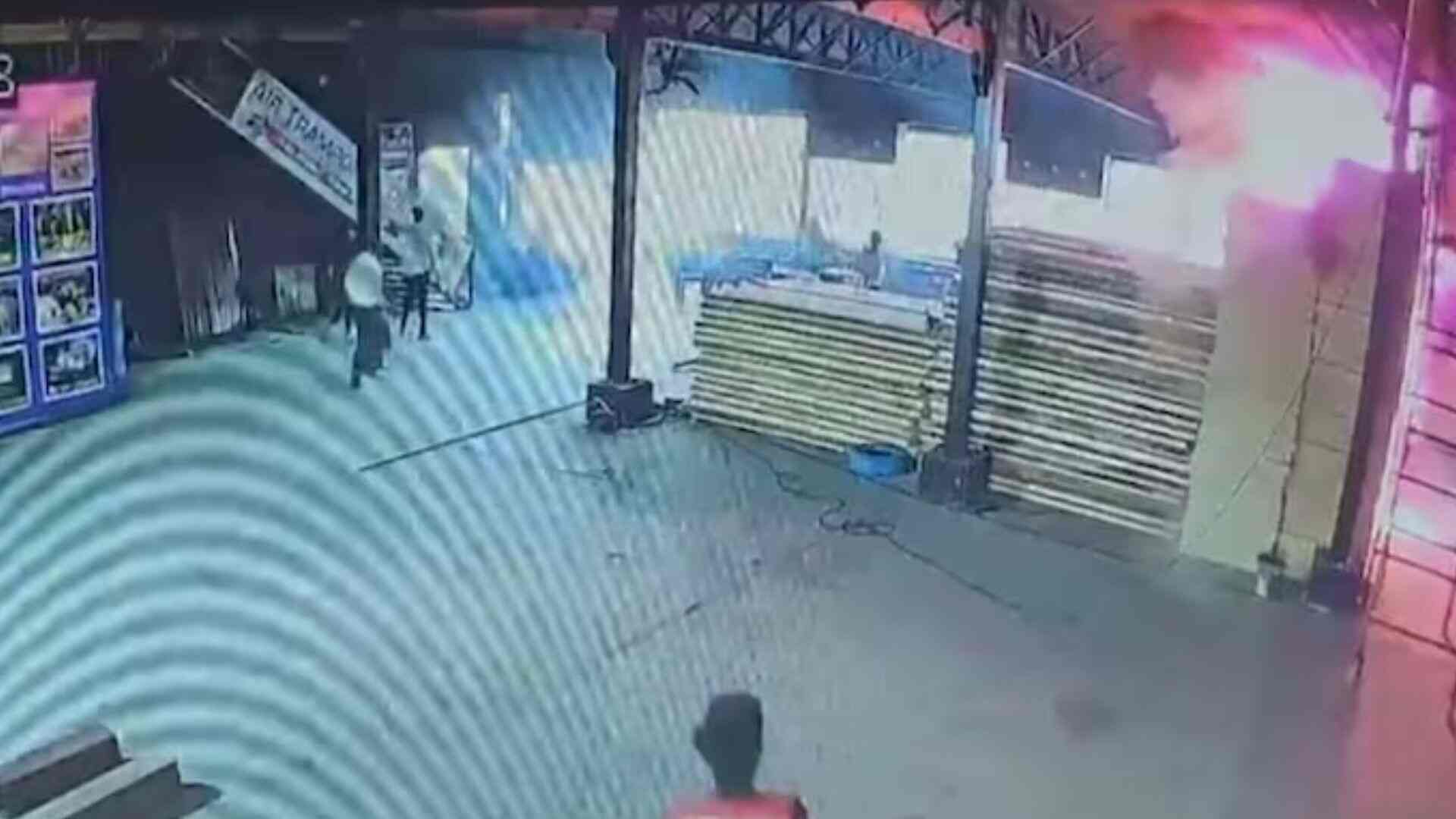 CCTV Footage Of The Fire Accident