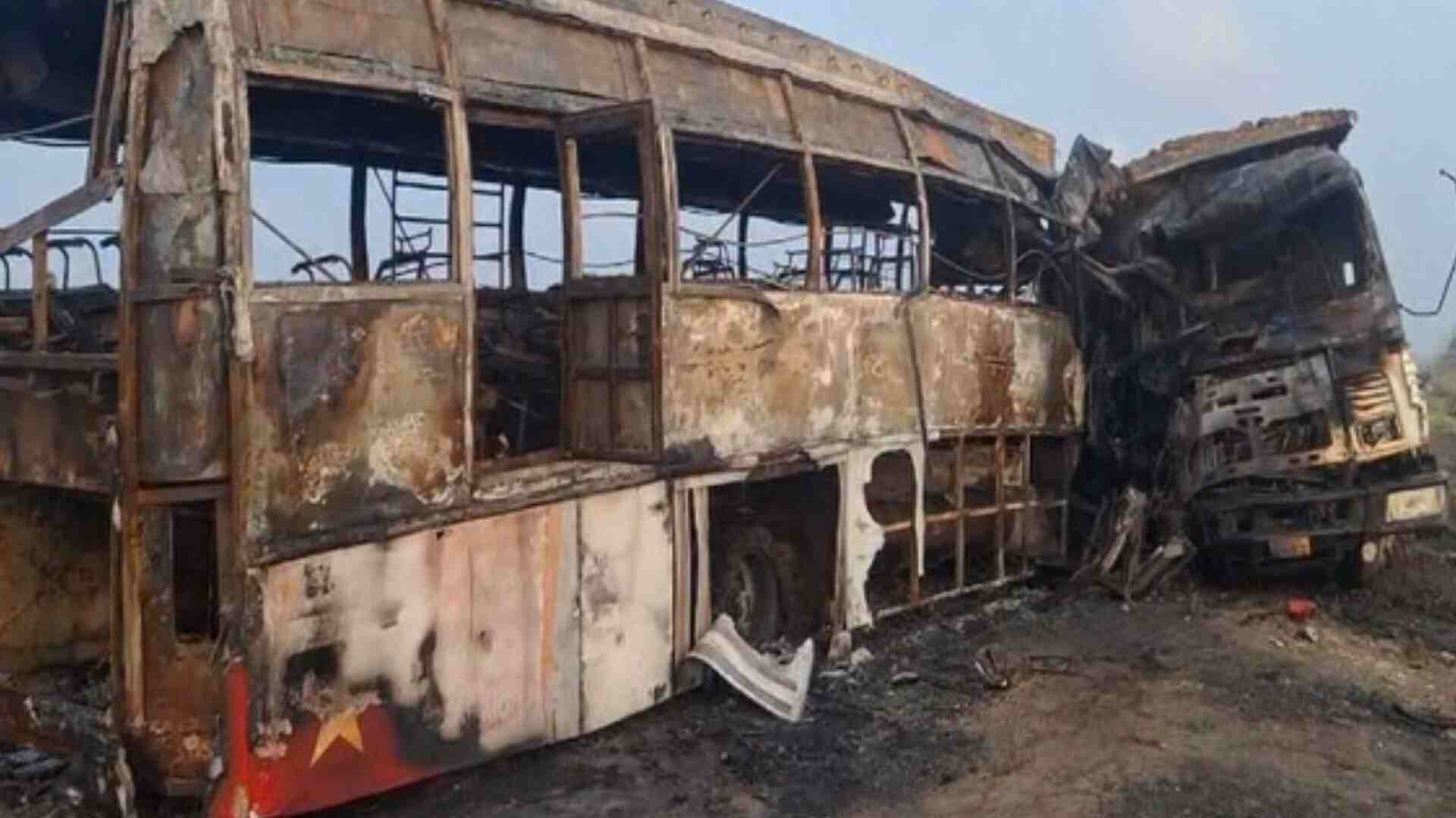 Charred Bus