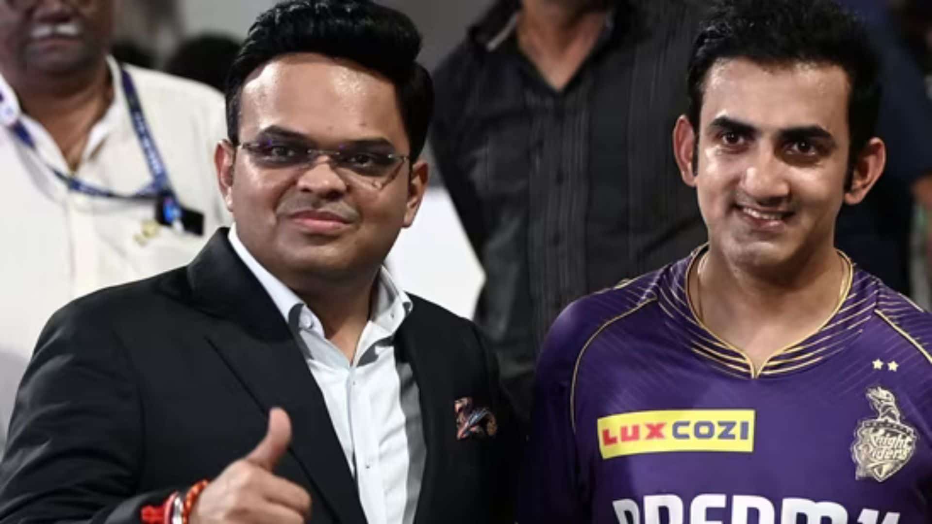 Jay Shah(L) and Gautam Gambhir(R)