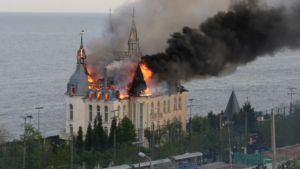 Russian Missile attack destroys Ukraine’s ‘Harry Potter Castle’