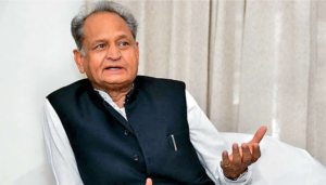 Former CM Gehlot questions Modi’s Guarantee as bank issues auction Ad