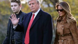 Melania Shields The Young Trump During Trump’s Trial