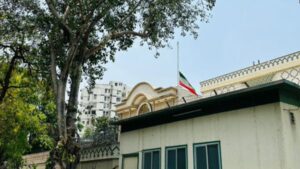 Iranian Embassy In New Delhi Lowers Flag To Half-Mast After President Raisi’s Death In Chopper Crash