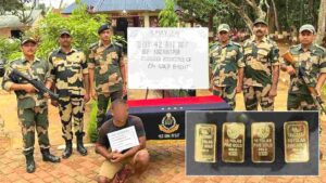 Tripura: BSF Intercepts Smuggler with Gold Haul Valued at Rs 36.6 Lakhs