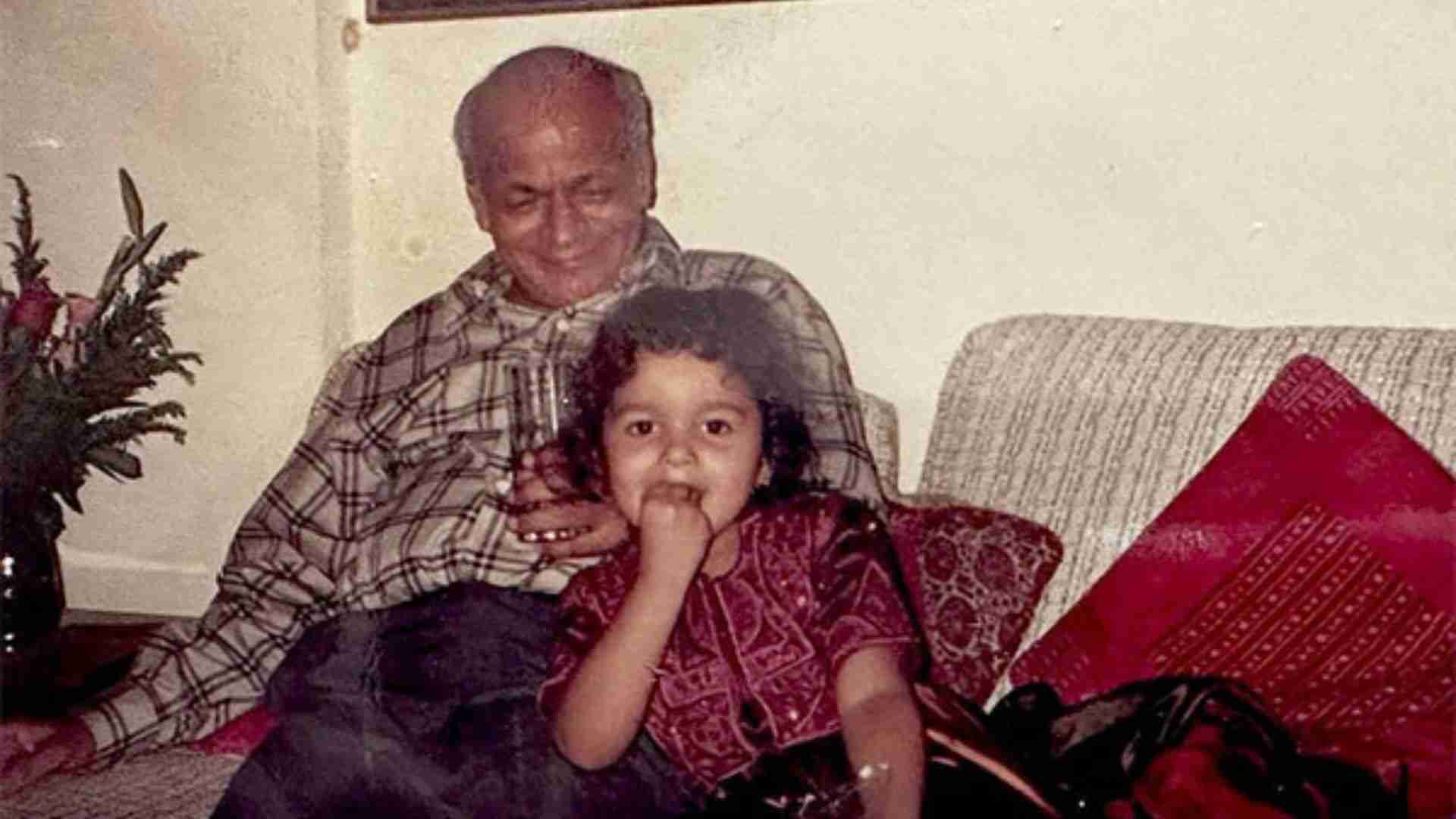 Alia with her late grandfather