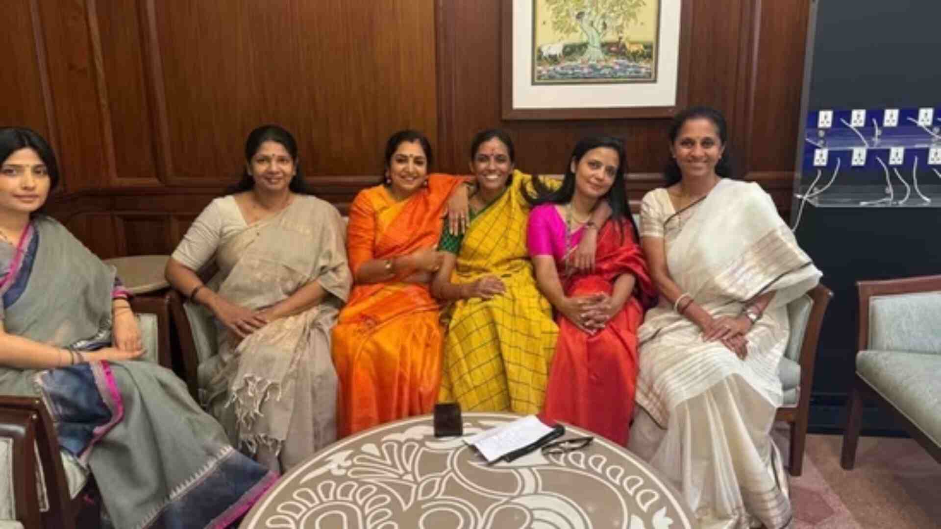 1st Parliament Session: TMC’s Mahua Moitra Shares Photos With Women MPs