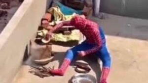 Watch: Spider-Man Spotted Making Rotis On Terrace