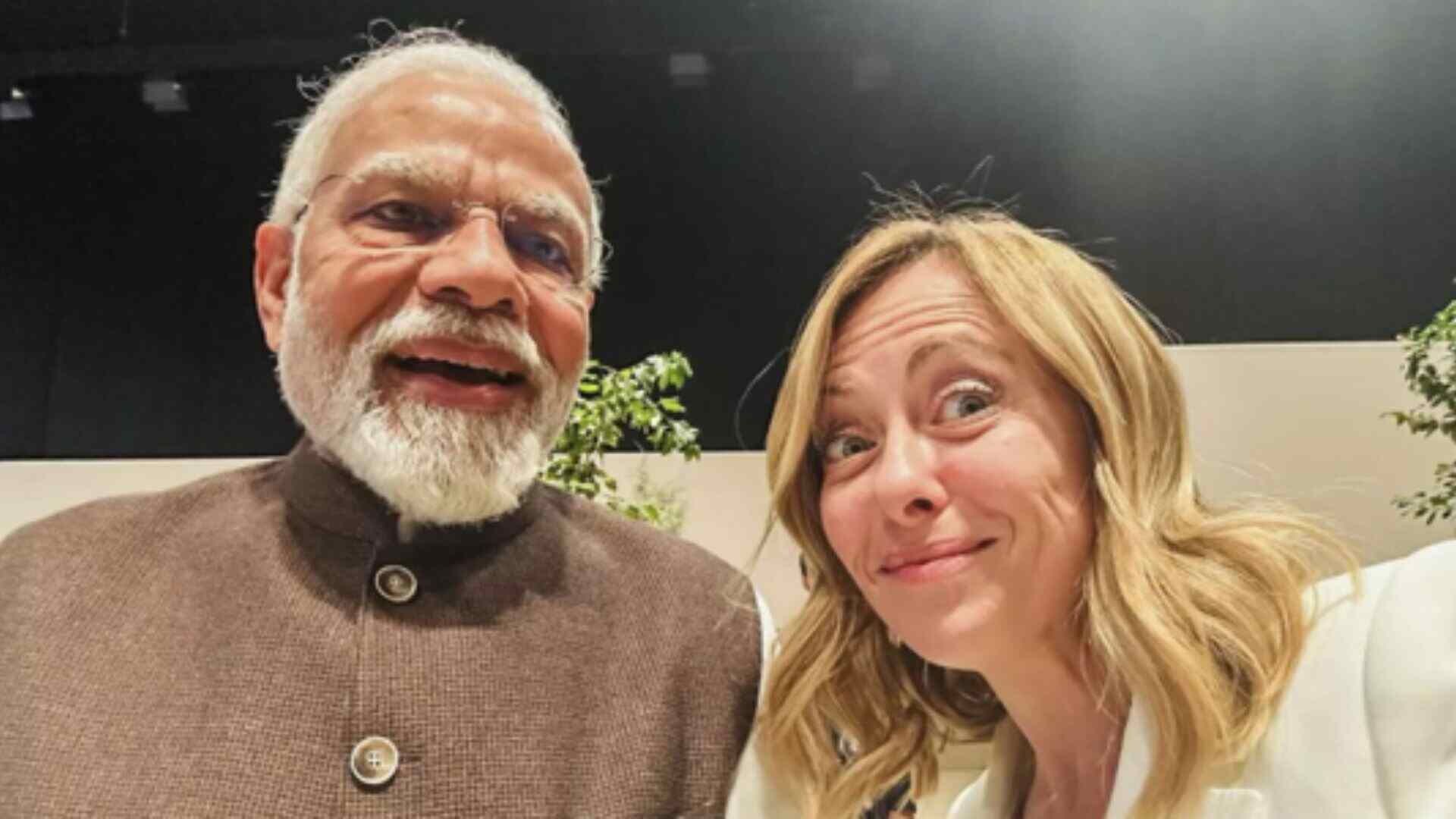 PM Modi (Left) & Italian PM Georgia Meloni (Right)