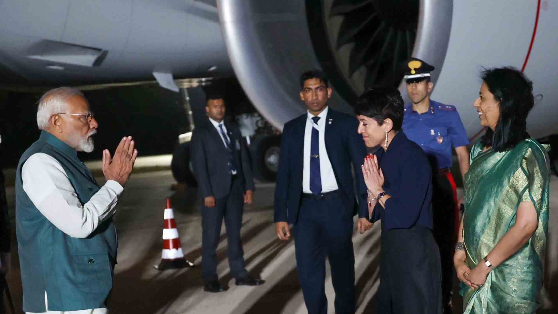 PM Modi arrives in Italy for G7 (Photo: MEA)