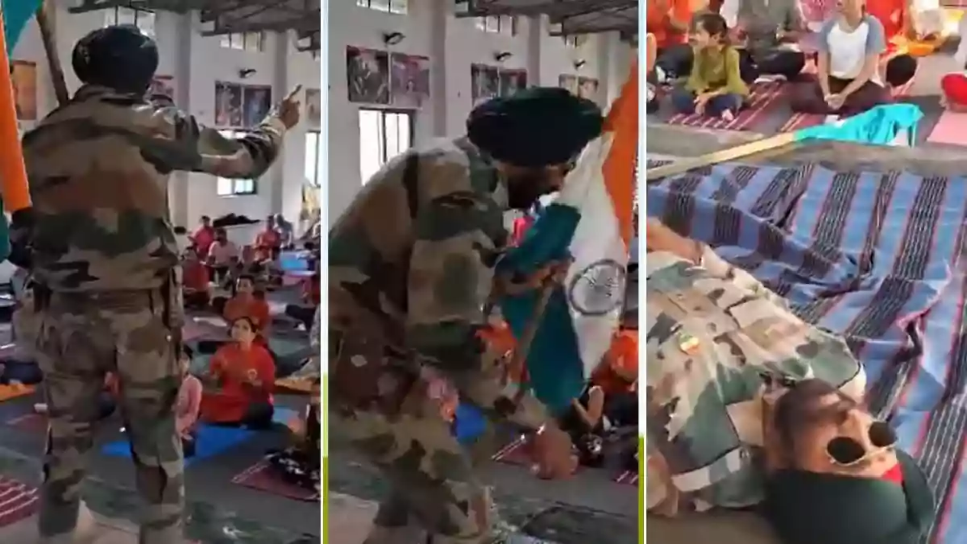 Retired Soldier Collapses During Patriotic Dance, Audience Initially Believes It's Part Of Act