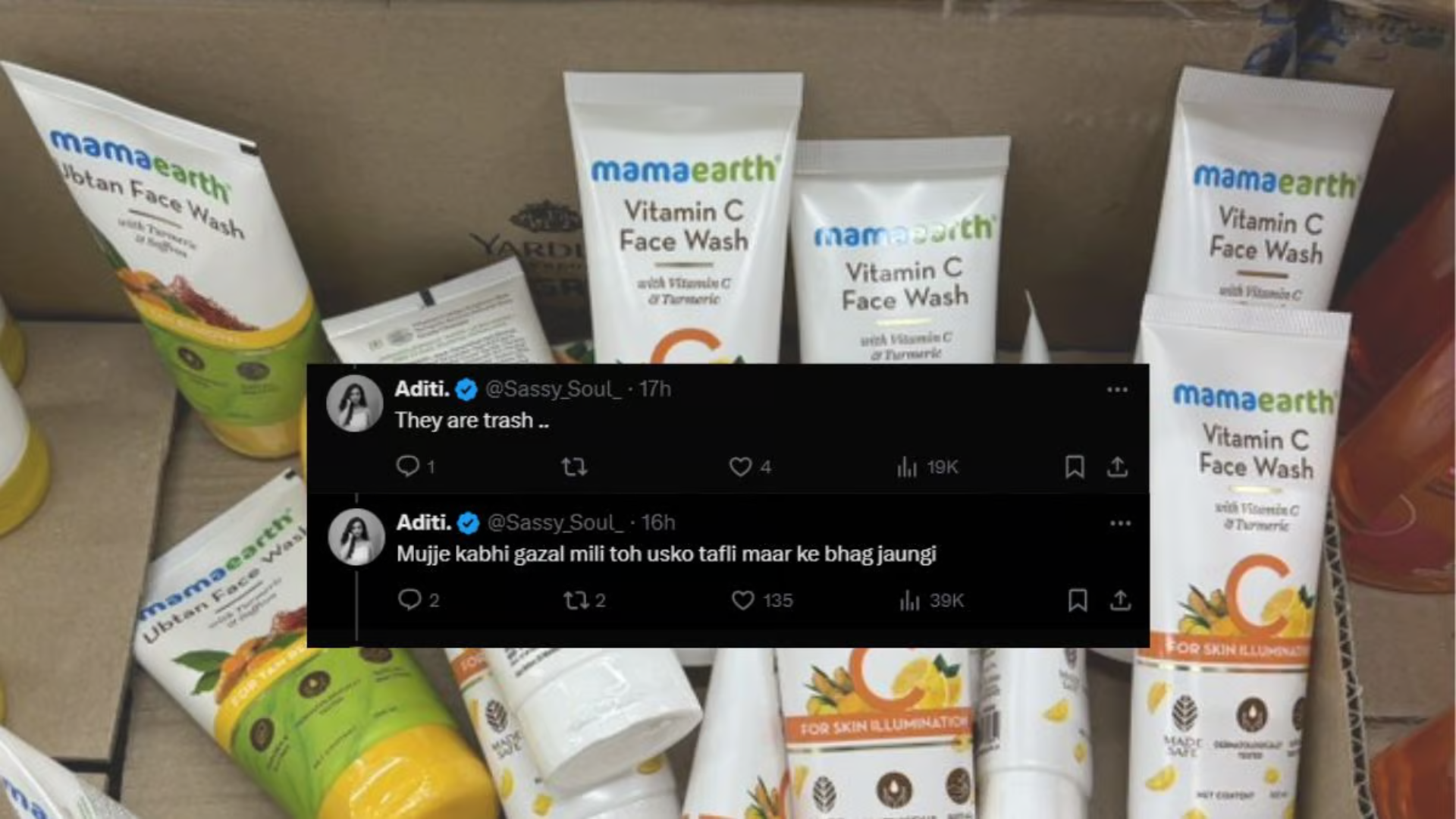 This X User Asks People To Throw Mamaearth Products In Dustbin: Here’s What Founder Ghazal Alagh Responded