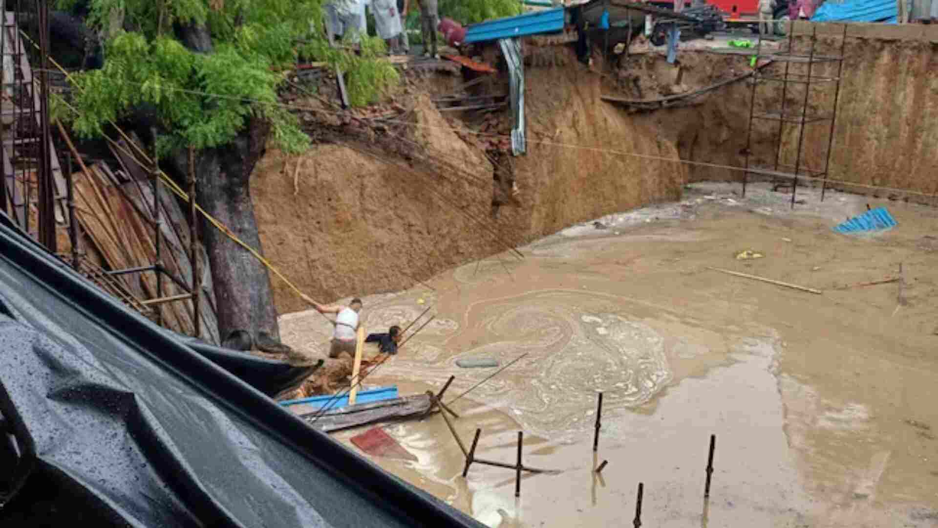 Under-construction wall collapses In Delhi's Vasant Vihar