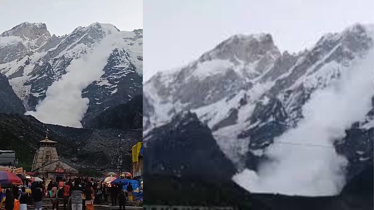 Massive Avalanche Strikes Near Gandhi Sarovar,Threatens Kedarnath Pilgrimage