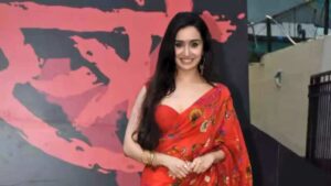 Shraddha Kapoor Stuns In Organza Saree At Stree 2 Teaser Launch