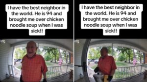 94-Year-Old Man Delivering Chicken Soup To Neighbor Melts Hearts Online