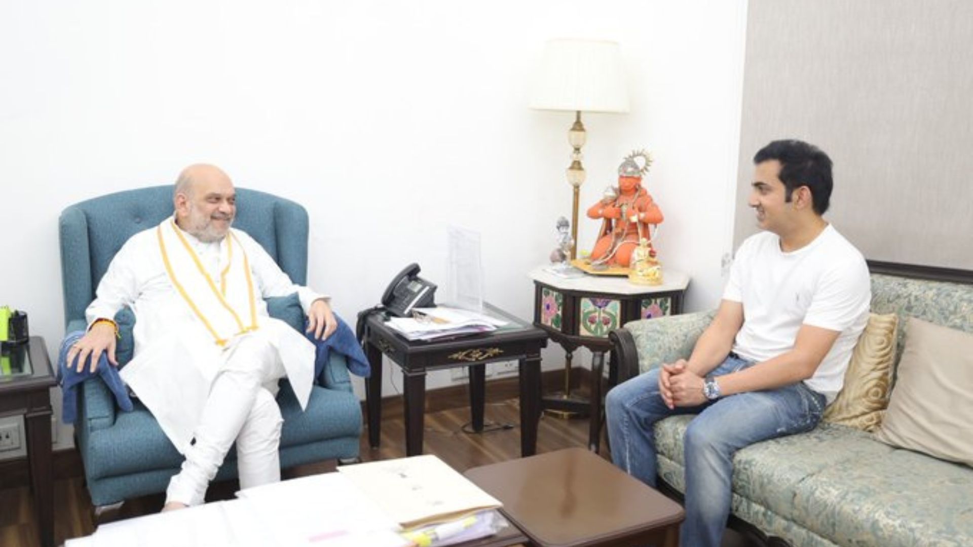 Gautam Gambhir Meets Home Minister Amit Shah, Congratulates Him On Electoral Success