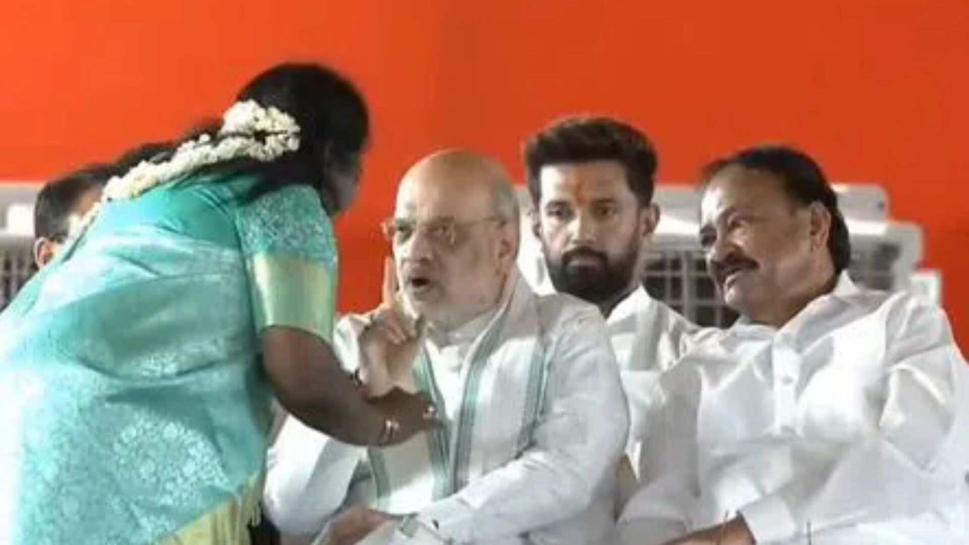 Amit Shah's On-Stage Remark To Tamilisai; Video Sparks Rumors Amid Tamil Nadu Poll Debacles