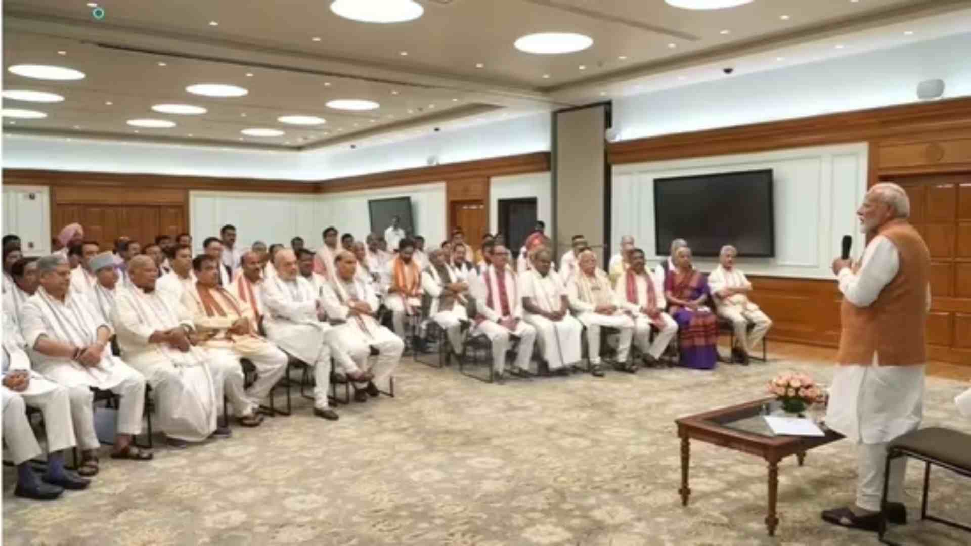 Watch: First Visuals From NDA Leaders’ Meeting At PM Modi’s Residence