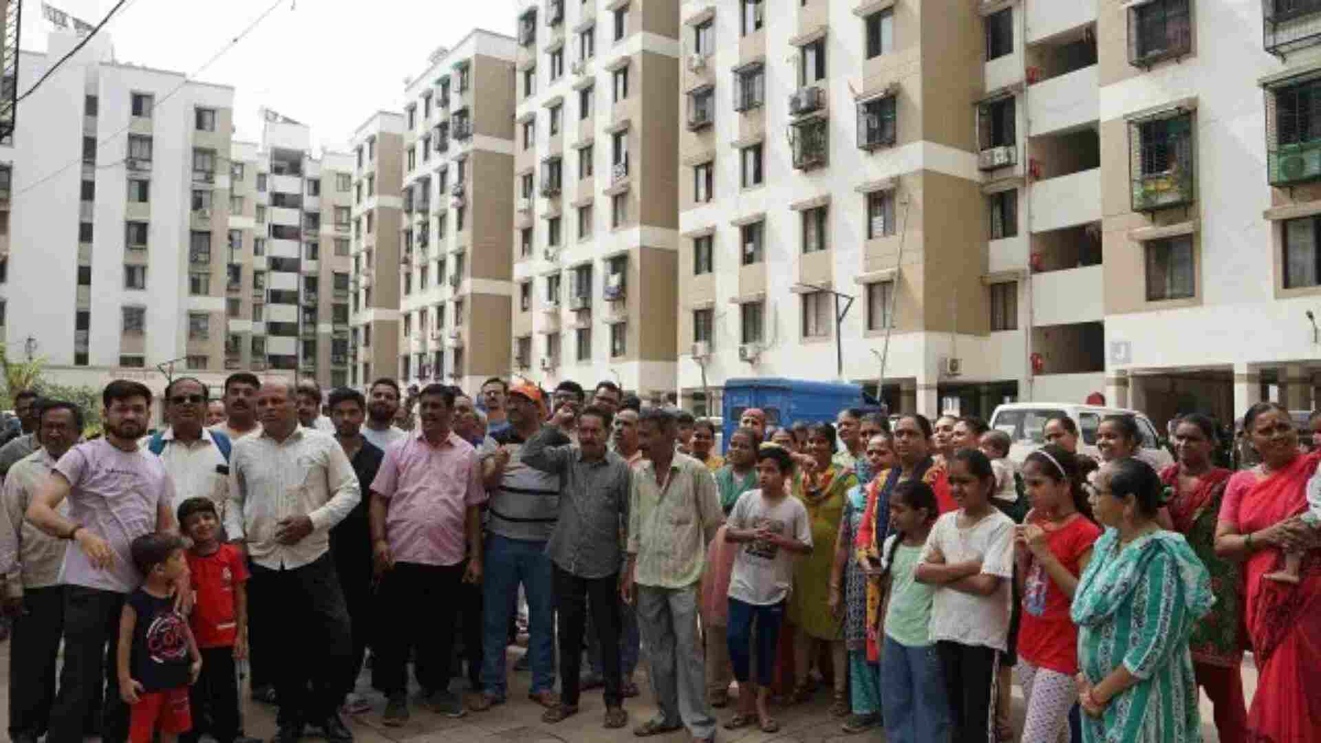 Vadodara Residents Protest Muslim Woman's CM Scheme Flat Allocation