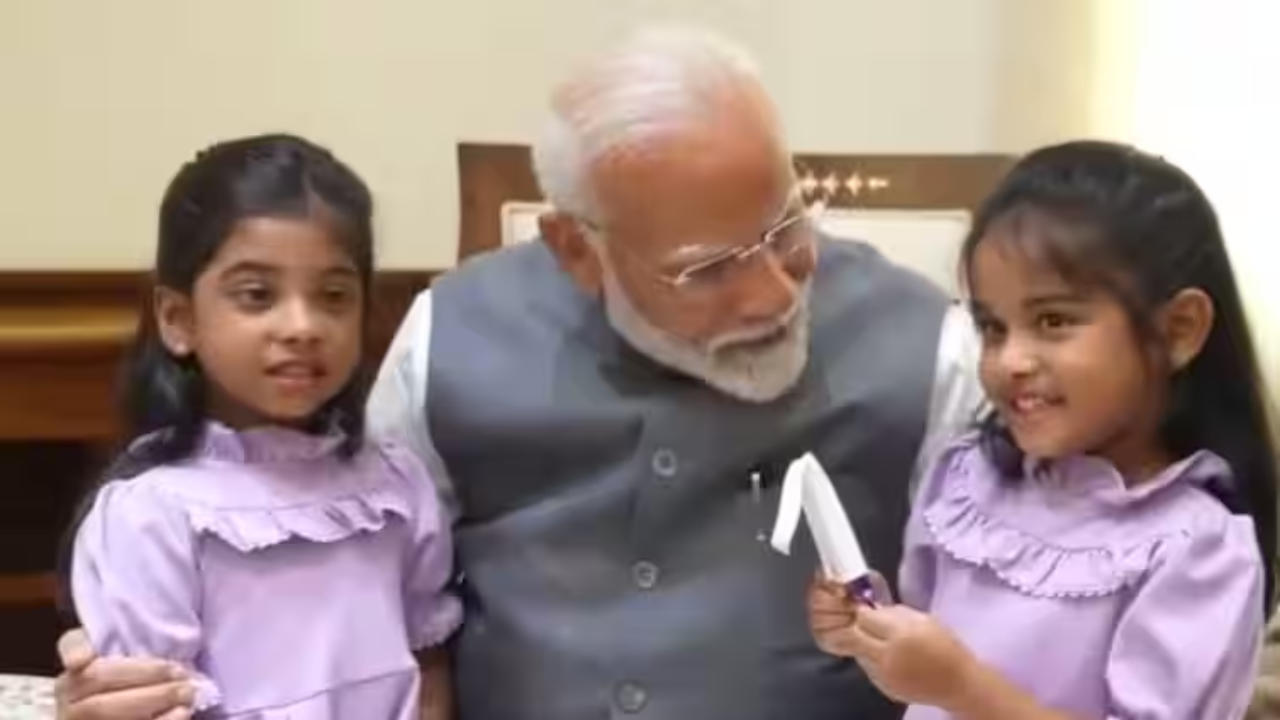 Who Were The Little Guests Meeting PM Modi At Parliament Today?- Watch Here