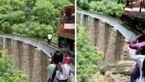 Couple Escapes Train On Railway Bridge With 90-ft Jump During Photoshoot In Rajasthan