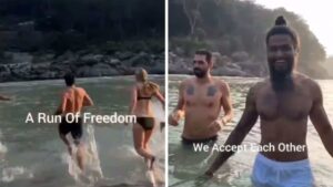 Watch: Foreigners Bathe In Bikinis At Rishikesh’s Ganga Ghat, Triggers Mixed Reactions