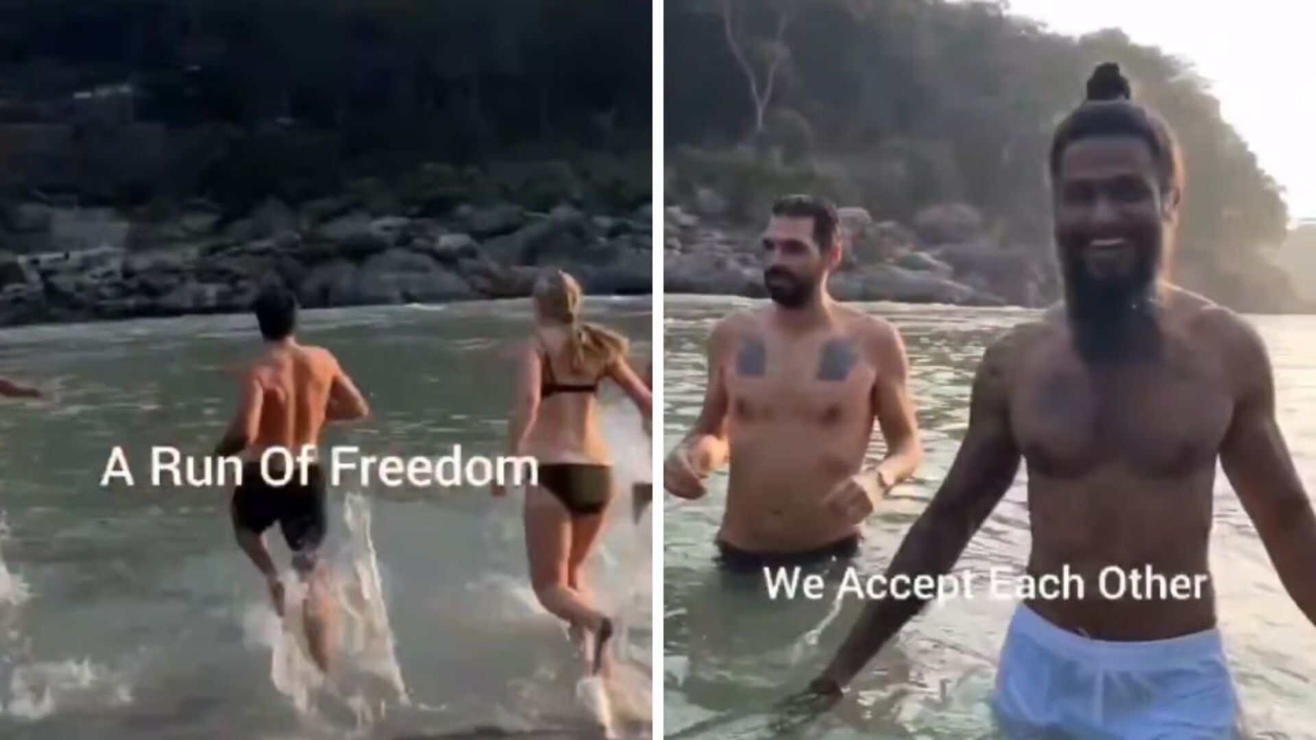 Watch: Foreigners Bathe In Bikinis At Rishikesh’s Ganga Ghat, Triggers Mixed Reactions