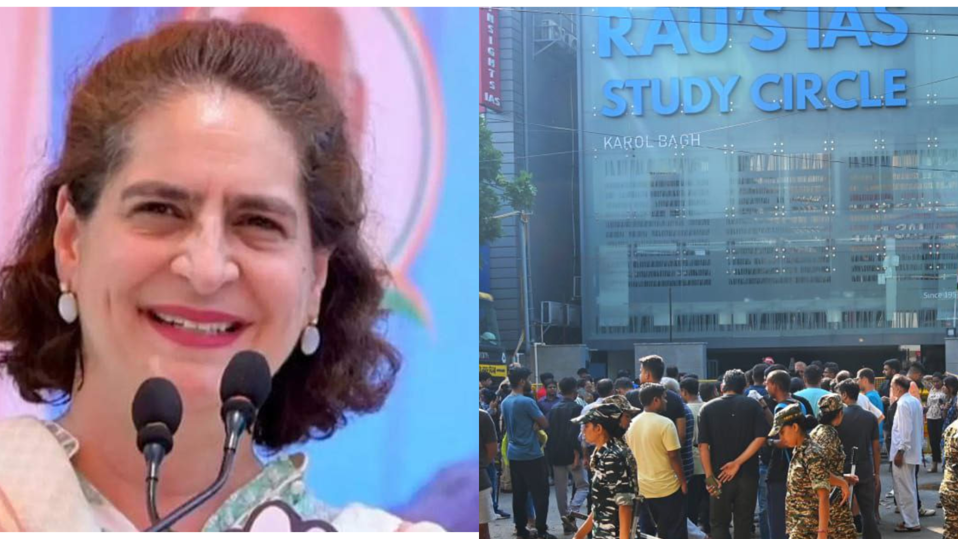 Height Of Negligence And Mismanagement”: Priyanka Gandhi Reacts To Delhi Coaching Centre Incident