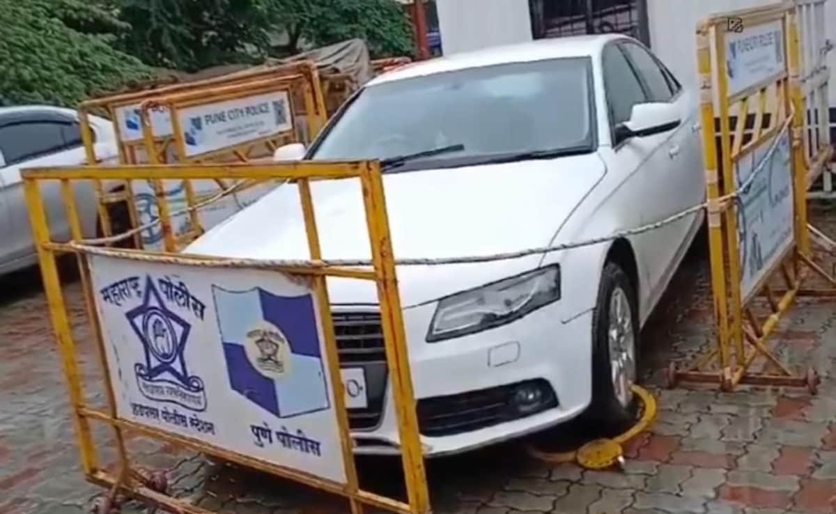 IAS Officer Puja Khedkar’s Audi Seized for Illegal Red Beacon