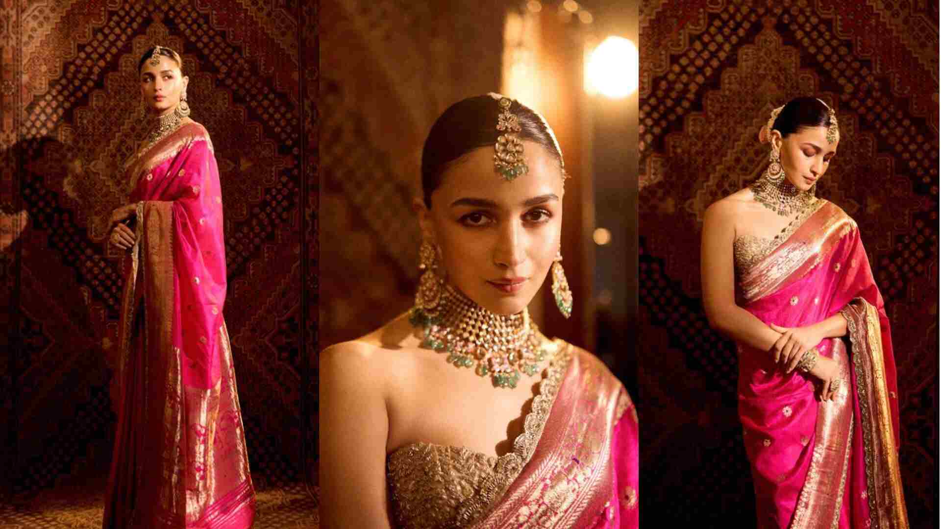 Alia Bhatt In Silk Saree_TDG