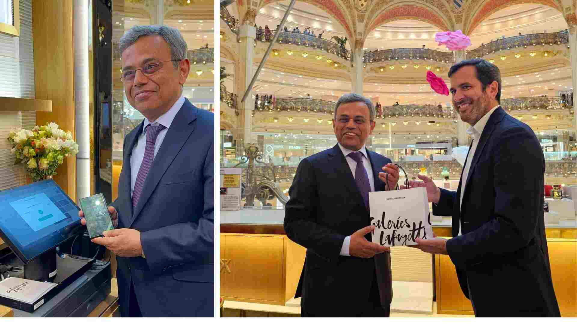 UPI Payments Launched At Paris’ Famous Galeries Lafayette By India