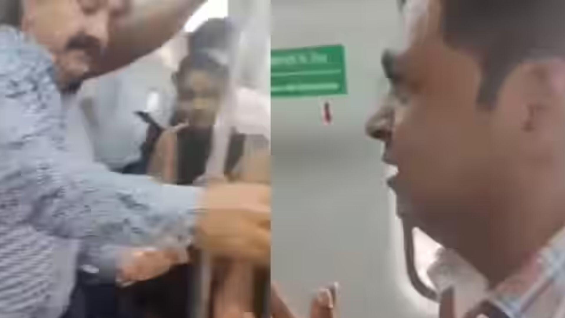 Watch: Man Gets Brutally Thrashed Inside Delhi Metro, Here’s Why?