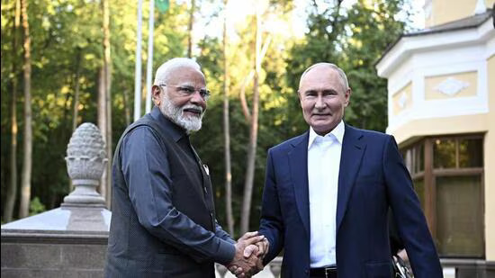 PM Modi, Vladimir Putin Hold Informal Meet at Novo-Ogaryovo Residence