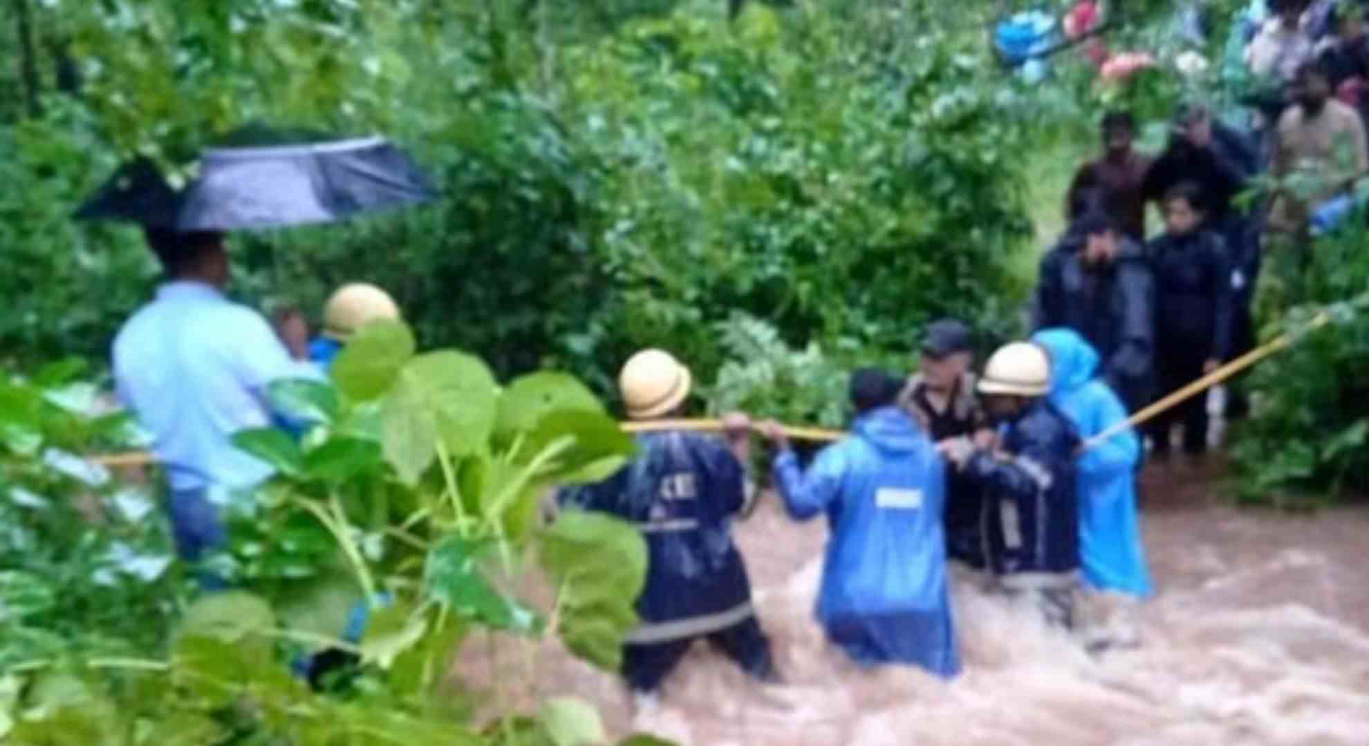 80 Tourists Stranded At Pali Waterfall In Goa Due to Heavy Rains