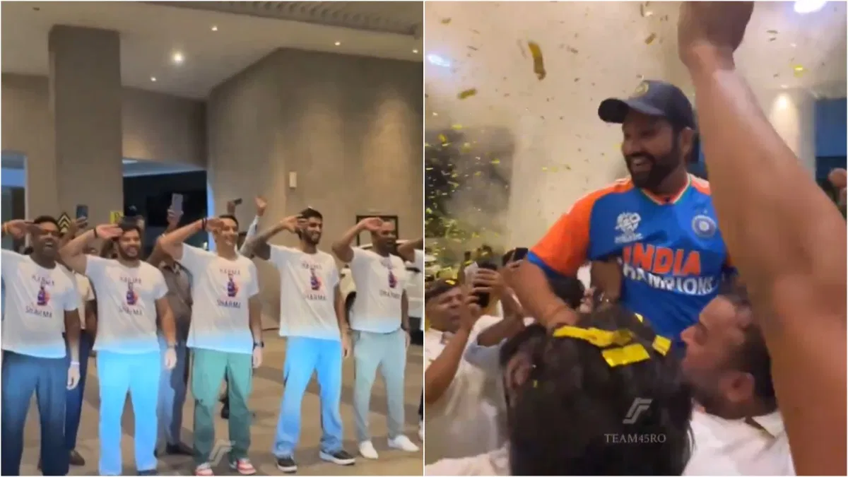 WATCH: Rohit Sharma’s Childhood Friends Welcome World Champion in Grand Fashion