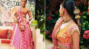 Radhika Merchant Dazzles in Mom’s Jewelry and ‘Durga Shloka’ Lehenga at Mameru Ceremony