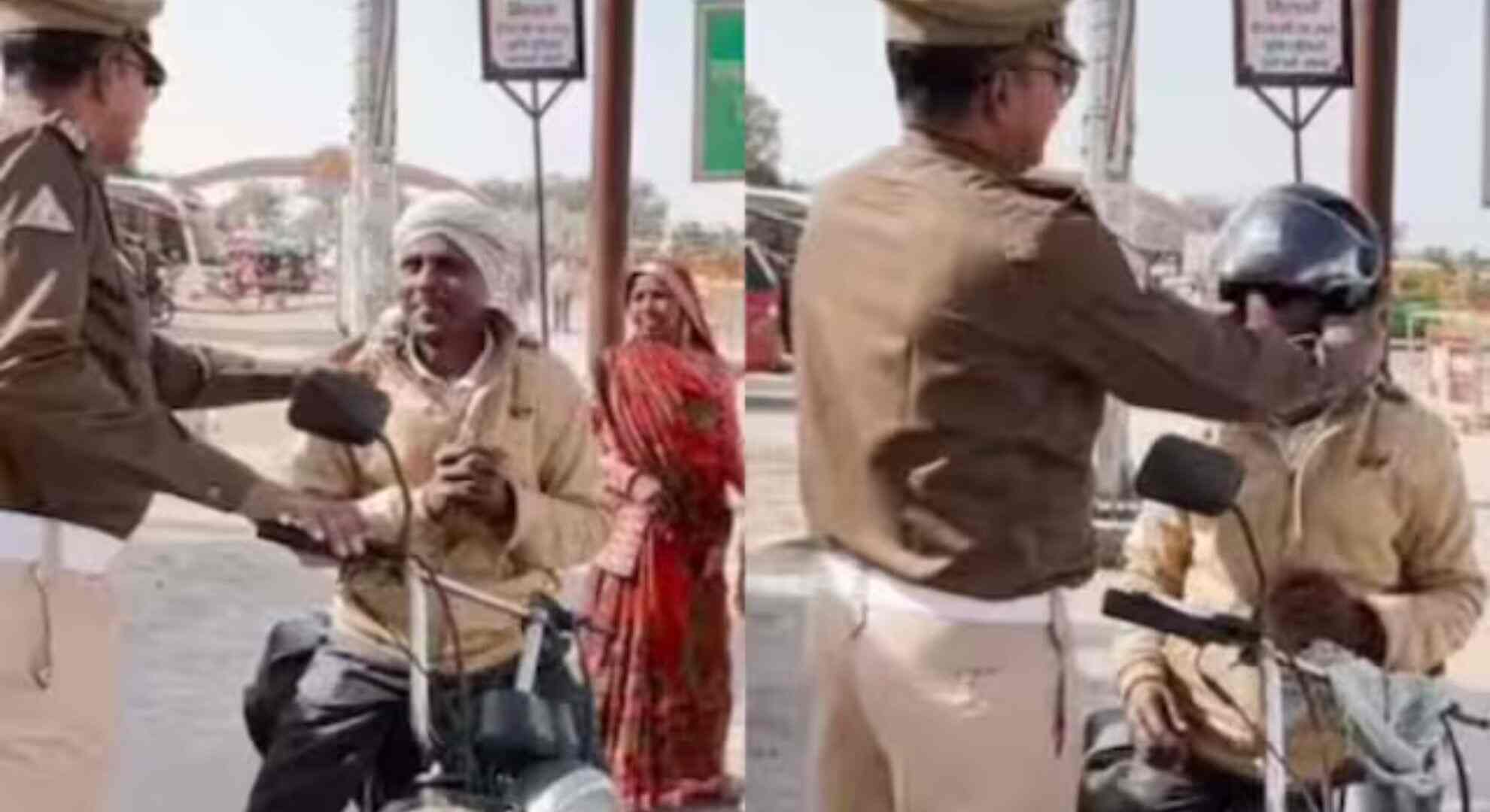 Ayodhya Officer's Heartwarming Helmet Gesture