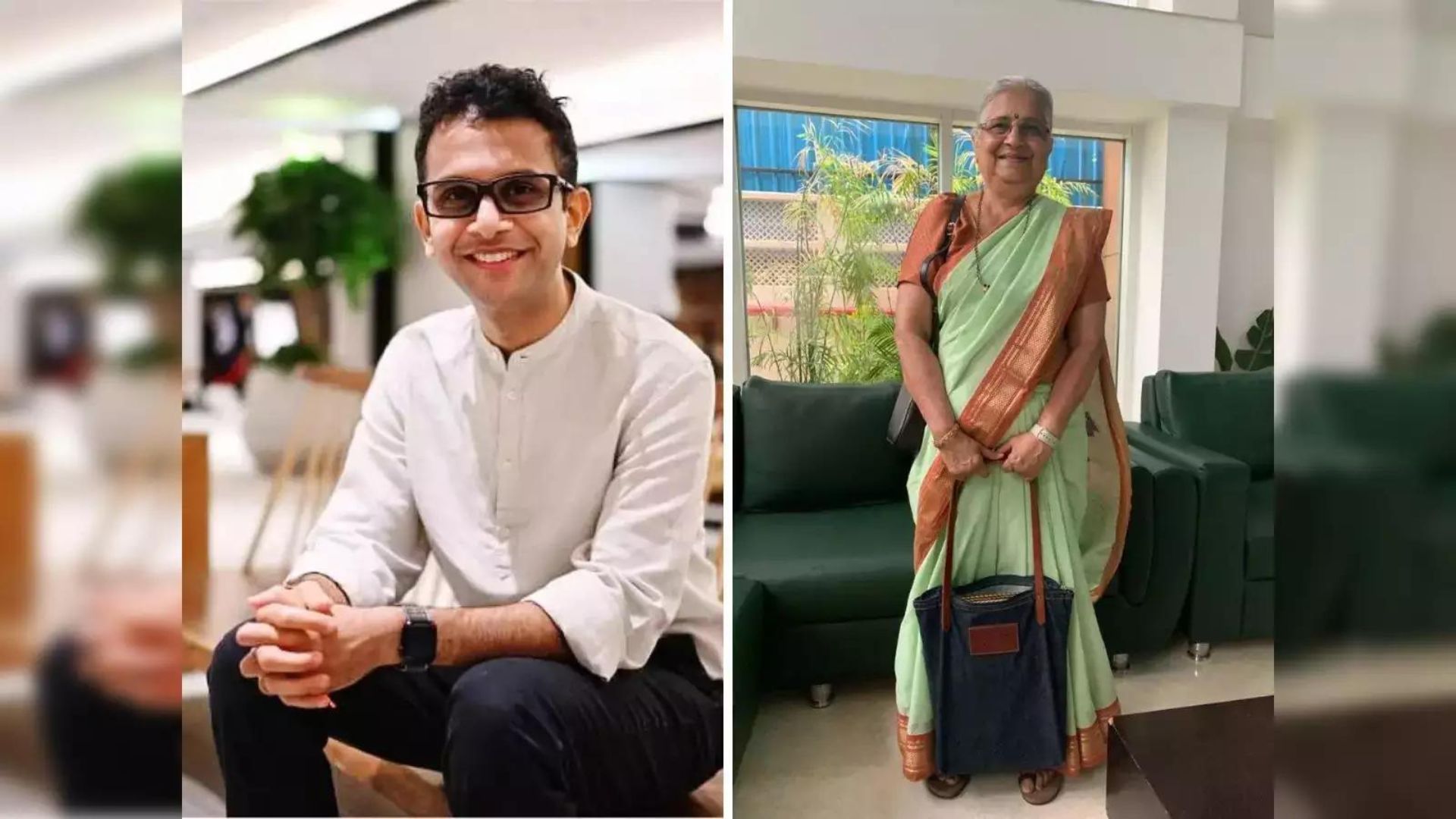 Sudha Murty’s Son Shares Photo Of His Mom Congratulating Her On 1st day As Rajya Sabha MP